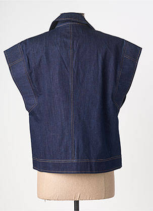 Veste casual col tailleur bleu NUMPH femme