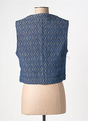 Gilet sans manche coupe cintrée bleu LA PETITE ETOILE femme