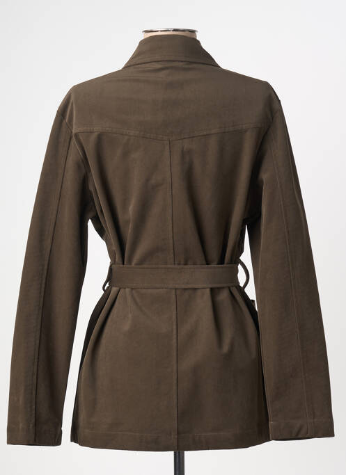 Veste casual tissage suedine vert ARTLOVE femme