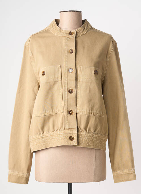 Veste casual col rond beige ARTLOVE femme