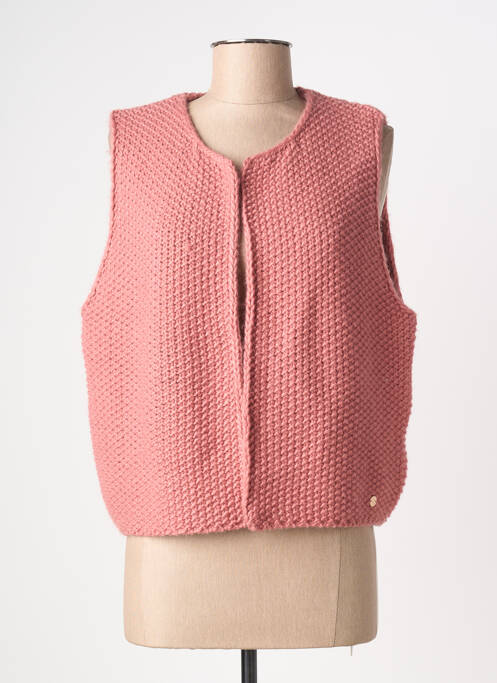 Gilet sans manche rose LA PETITE ETOILE femme