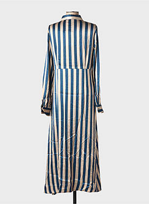 Robe longue manches longues manches longues bleu NUMPH femme