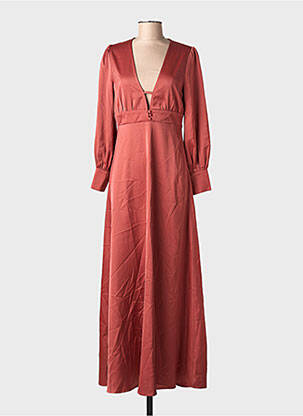 Robe longue manches longues manches longues rouge LA PETITE ETOILE femme