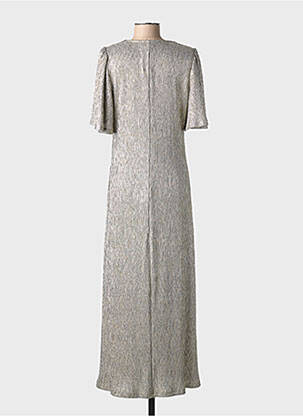 Robe longue manches courtes manches courtes argent NUMPH femme