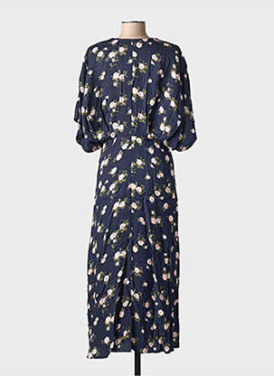 Robe longue manches courtes manches courtes bleu NUMPH femme
