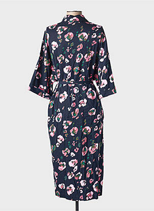 Robe mi-longue manches 3/4 manches 3/4 bleu NUMPH femme