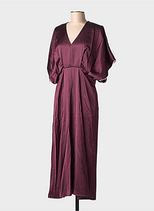 Robe longue manches courtes manches courtes violet NUMPH femme