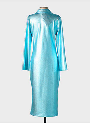 Robe longue manches longues manches longues bleu NUMPH femme