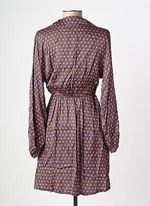 Robe courte manches longues manches longues violet LA PETITE ETOILE femme