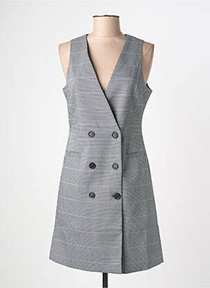 Robe courte sans manche sans manche gris LA PETITE ETOILE femme