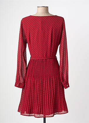 Robe courte manches longues manches longues rouge LA PETITE ETOILE femme