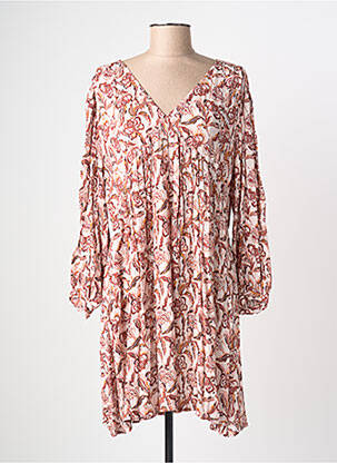 Robe courte manches longues manches longues rose LA PETITE ETOILE femme