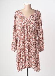 Robe courte manches longues manches longues rose LA PETITE ETOILE femme