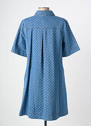 Robe mi-longue manches courtes manches courtes bleu NUMPH femme