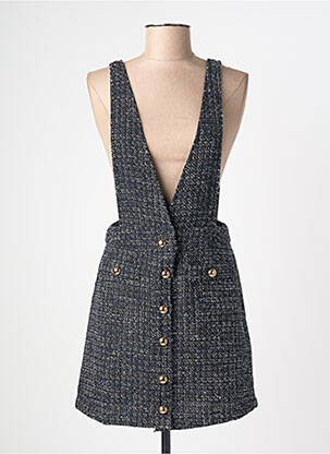 Robe courte coupe cintrée fines bretelles noir LA PETITE ETOILE femme