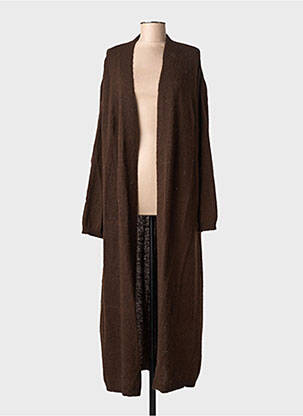 Gilet manches longues stretch marron ARTLOVE femme