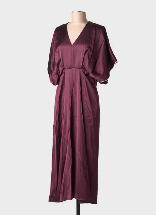 Robe longue manches courtes manches courtes violet NUMPH femme