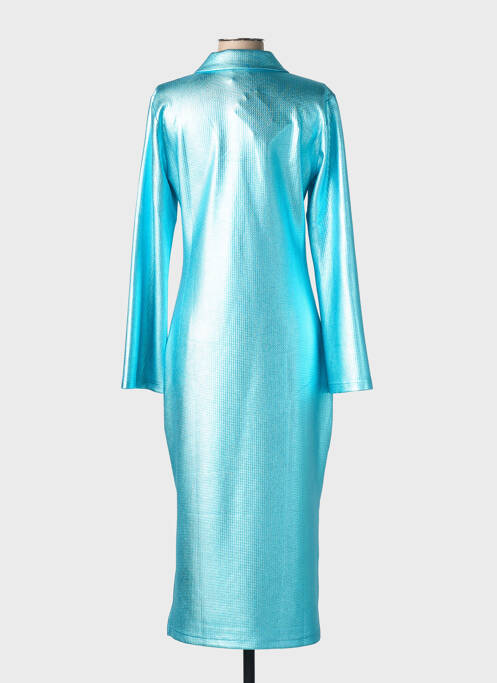 Robe longue manches longues manches longues bleu NUMPH femme