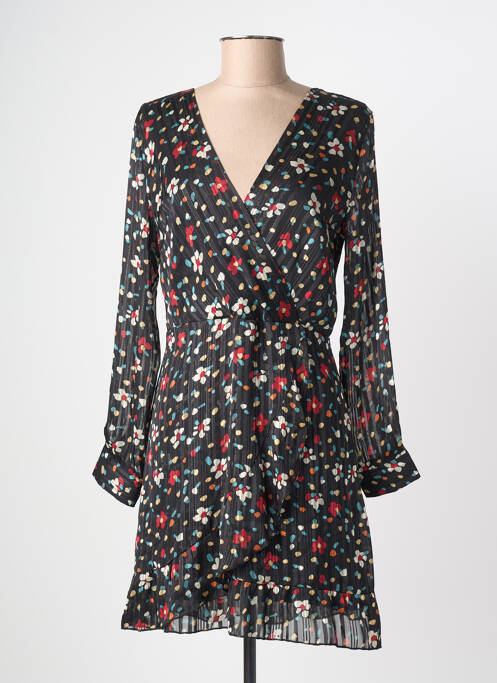 Robe courte manches longues manches longues noir LA PETITE ETOILE femme