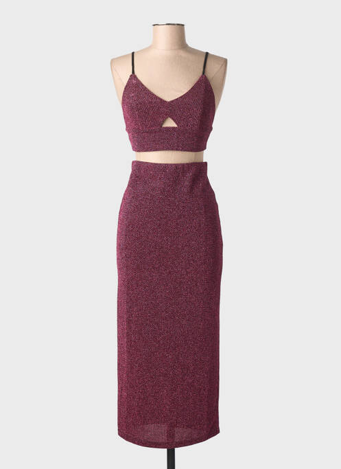 Ensemble jupe coupe cintrée rose LA PETITE ETOILE femme