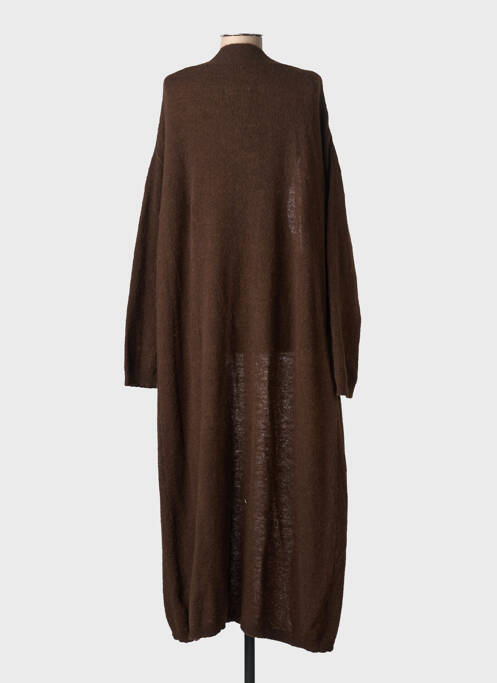 Gilet manches longues stretch marron ARTLOVE femme