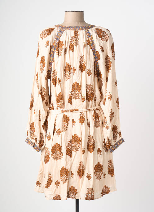 Robe mi-longue beige LA PETITE ETOILE femme