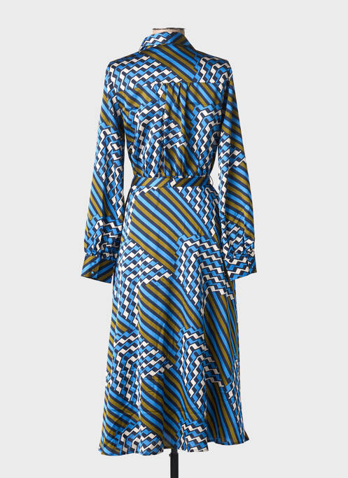 Robe mi-longue bleu LA PETITE ETOILE femme