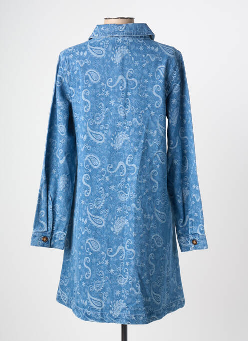 Robe mi-longue bleu LA PETITE ETOILE femme