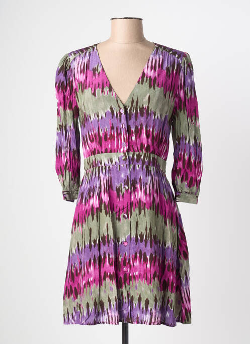 Robe mi-longue violet LA PETITE ETOILE femme