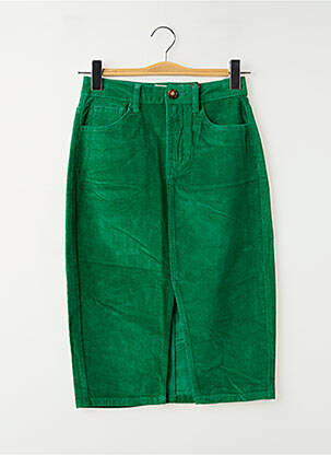 Jupe mi-longue taille normale vert LA PETITE ETOILE femme
