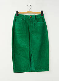 Jupe mi-longue taille normale vert LA PETITE ETOILE femme