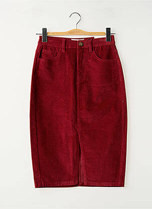 Jupe mi-longue taille normale rouge LA PETITE ETOILE femme