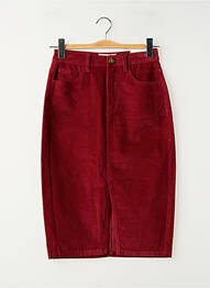 Jupe mi-longue taille normale rouge LA PETITE ETOILE femme