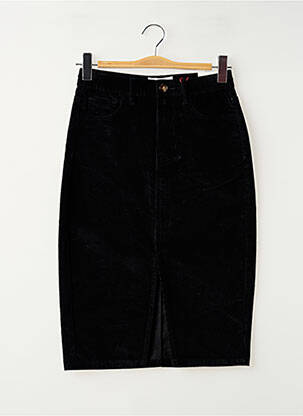 Jupe mi-longue stretch noir LA PETITE ETOILE femme
