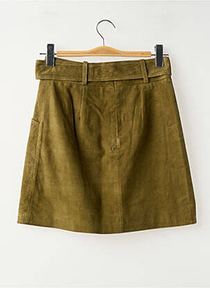 Jupe courte coupe droite vert LA PETITE ETOILE femme