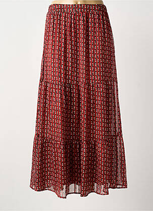 Jupe longue coupe droite rouge LA PETITE ETOILE femme