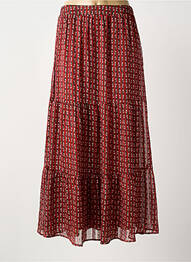 Jupe longue tissage crêpe rouge LA PETITE ETOILE femme