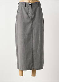 Jupe longue coupe droite gris NUMPH femme