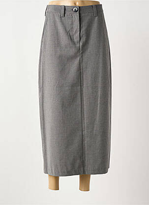 Jupe longue coupe droite gris NUMPH femme