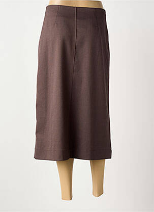 Jupe mi-longue coupe droite marron ARTLOVE femme