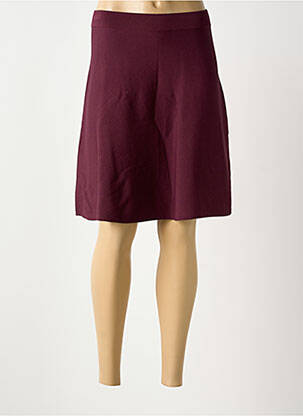 Jupe mi-longue coupe droite violet NUMPH femme
