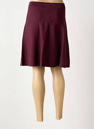 Jupe mi-longue coupe droite violet NUMPH femme