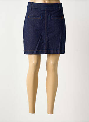 Jupe courte fermeture zippée au dos bleu NUMPH femme