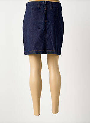 Jupe courte fermeture zippée au dos bleu NUMPH femme