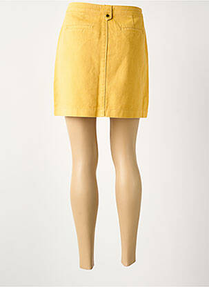 Jupe courte coupe droite jaune ARTLOVE femme