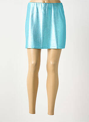 Jupe courte coupe droite bleu NUMPH femme