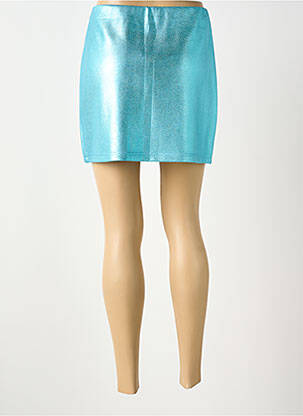 Jupe courte coupe droite bleu NUMPH femme