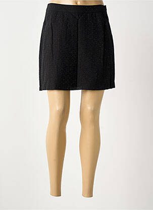 Jupe courte coupe droite noir NUMPH femme
