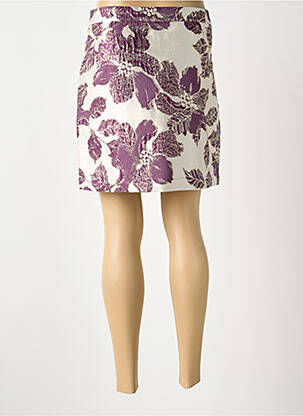 Jupe courte coupe droite violet NUMPH femme