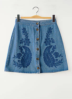 Jupe courte bleu LA PETITE ETOILE femme